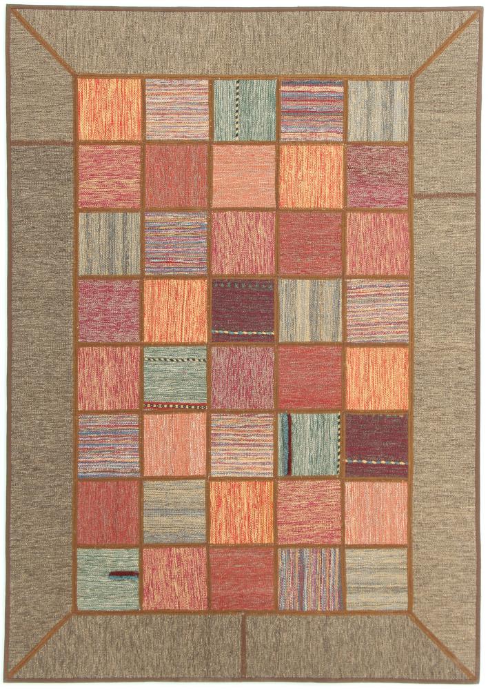 Tapete persa Kilim Patchwork 201x139 201x139, Tapete persa Tecido à mão