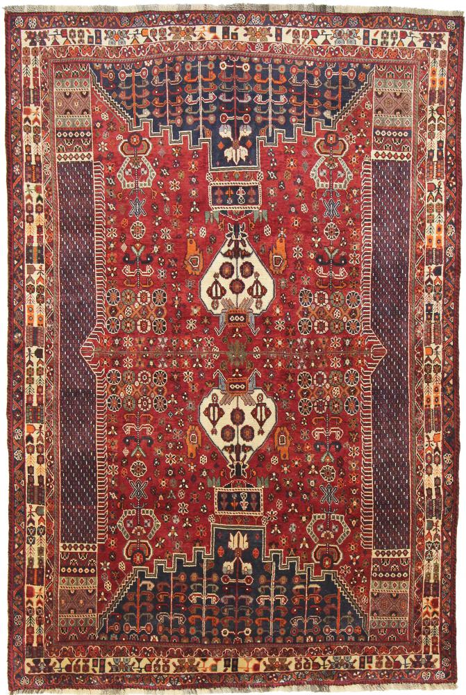 Persisk tæppe Ghashghai 251x167 251x167, Persisk tæppe Knyttet i hånden