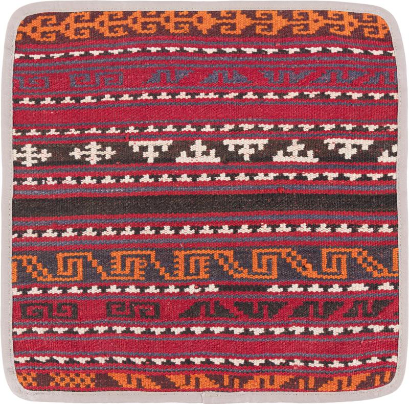Afghan rug Kilim Afghan Cushion Cover 40x40 40x40, Persian Rug Knotted by hand