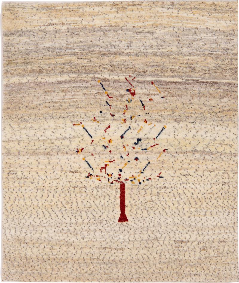 Persian Rug Persian Gabbeh Pure 121x99 121x99, Persian Rug Knotted by hand