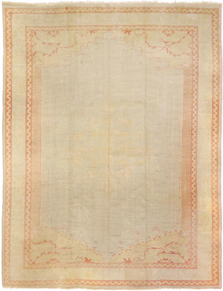 Alfombra india Oushak Antiguo 377x288 377x288, Alfombra persa Anudado a mano