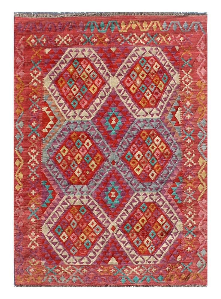 Tappeto Afgano Kilim Afghan 208x151 208x151, Tappeto persiano Tessuto a mano