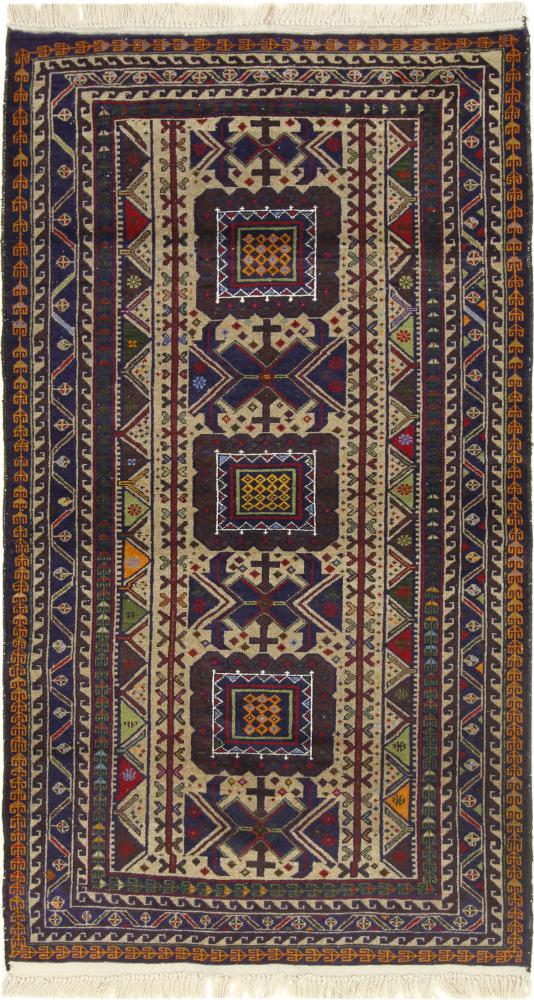 Persisk tæppe Beluch 211x117 211x117, Persisk tæppe Knyttet i hånden