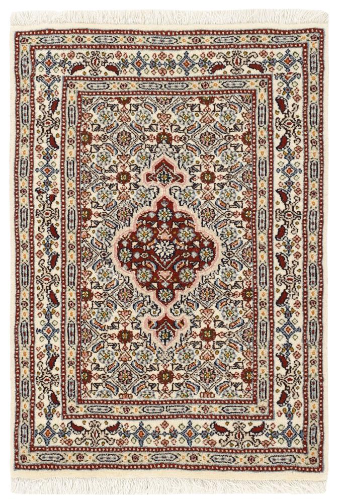 Tapis persan Moud Mahi 2'9"x2'0" 2'9"x2'0", Tapis persan Noué à la main