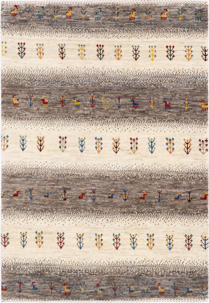 Persian rug Persian Gabbeh Loribaft Atelier 3'8"x2'8" 3'8"x2'8", Persian rug Hand-knotted
