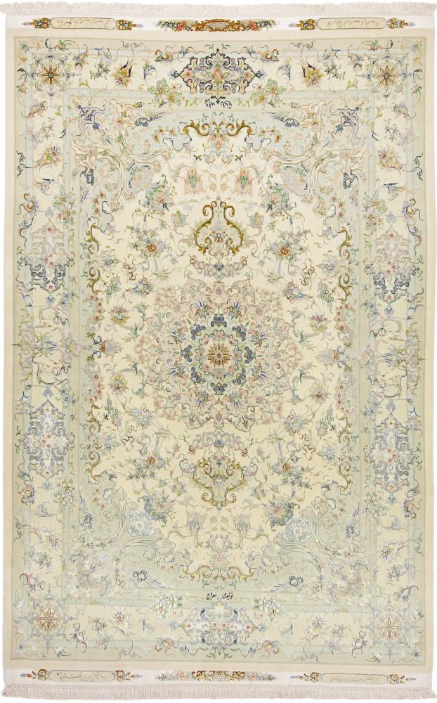 Persian Rug Tabriz 60Raj Signed Silk Warp 256x155 256x155, Persian Rug Knotted by hand