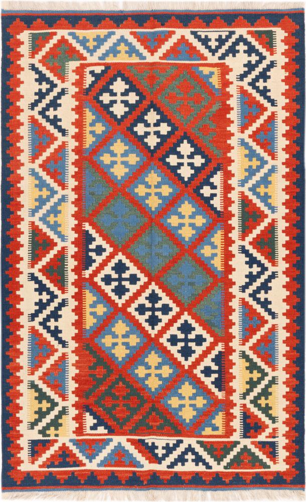 Tapis persan Kilim Fars Ghashghai 198x125 198x125, Tapis persan Tissé à la main