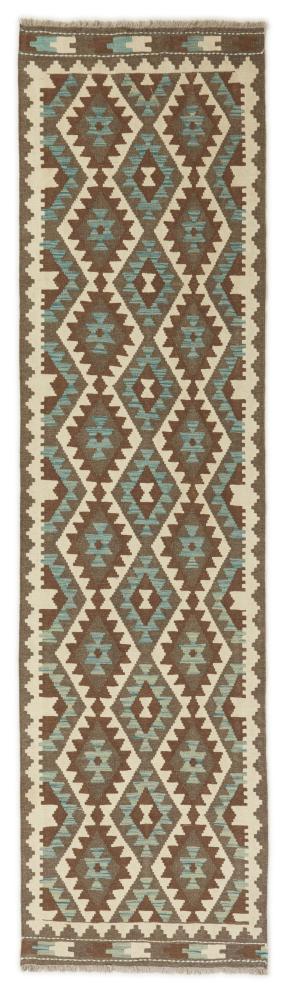 Afghansk tæppe Kelim Afghan 302x77 302x77, Persisk tæppe Håndvævet