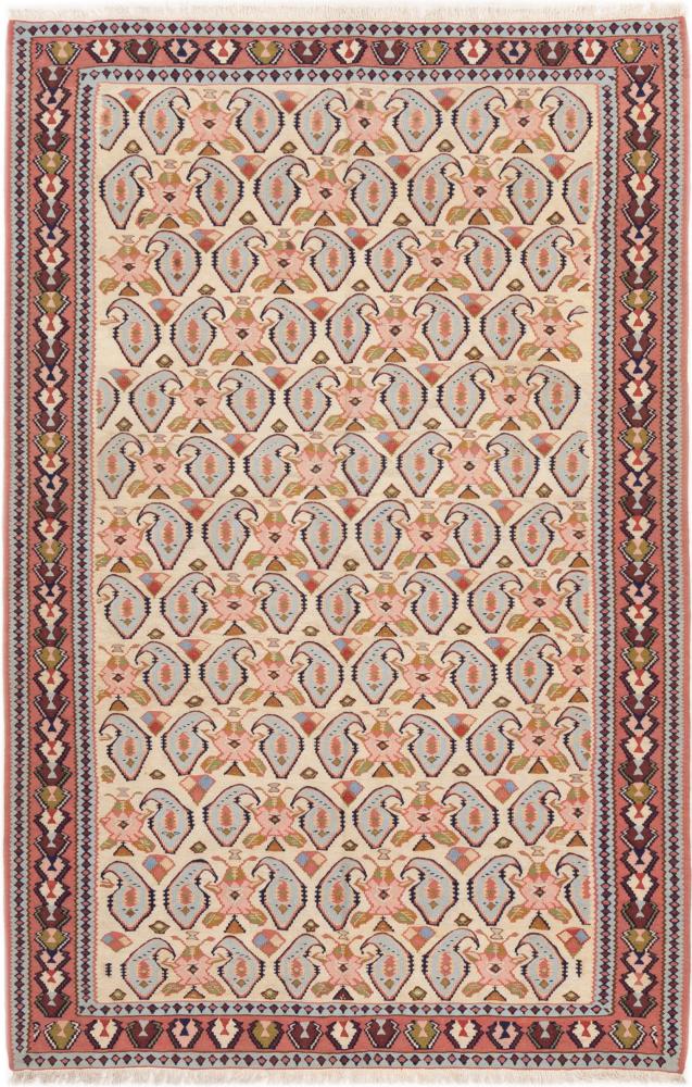 Persian Rug Kilim Senneh 226x148 226x148, Persian Rug Knotted by hand