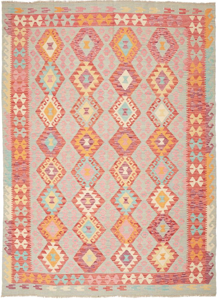 Tapete afegão Kilim Afegão 245x176 245x176, Tapete persa Tecido à mão