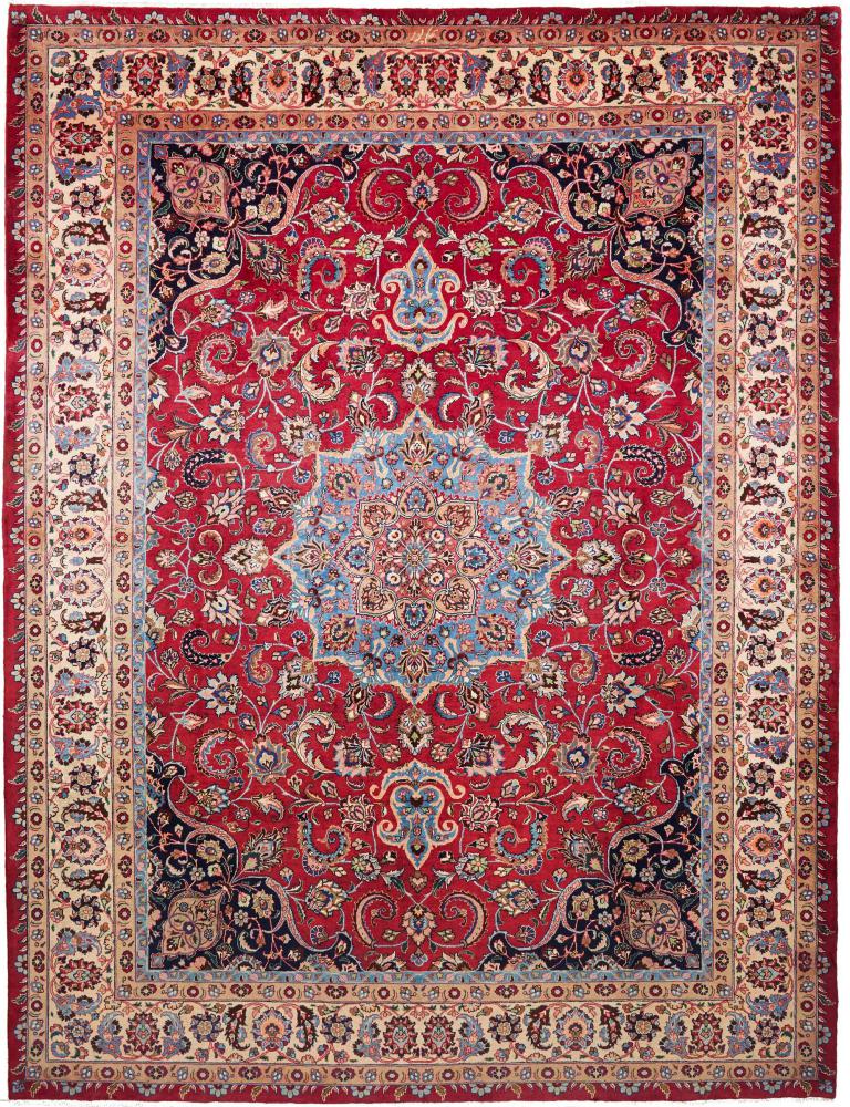 Persian Rug Mashhad 12'11"x9'11" 12'11"x9'11", Persian Rug Knotted by hand