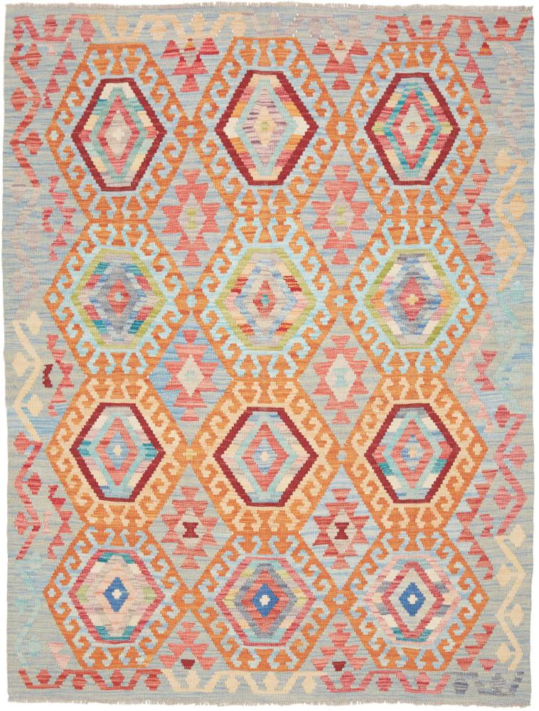 Αφγανικό χαλί Κιλίμ Afghan 198x153 198x153, Περσικό χαλί Οι κόμποι έγιναν με το χέρι