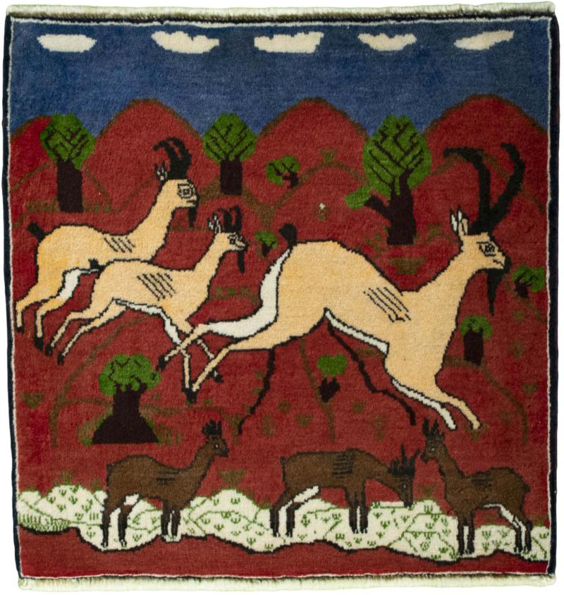 Persian Rug Shiraz 64x66 64x66, Persian Rug Knotted by hand