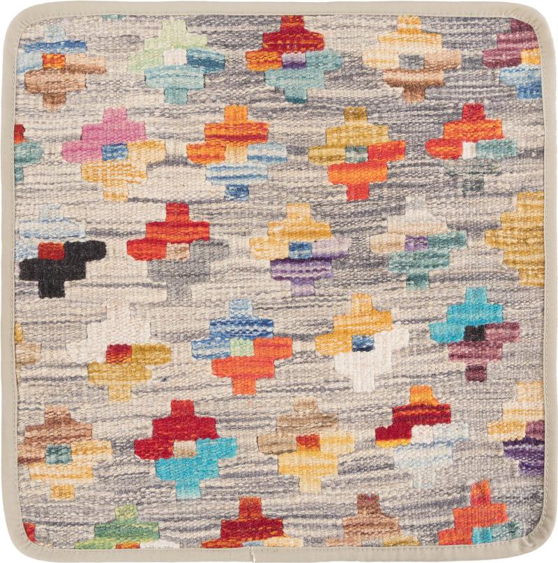 Afghanska mattan Kilim Afghan Kuddfodral 40x40 40x40, Persisk matta Knuten för hand
