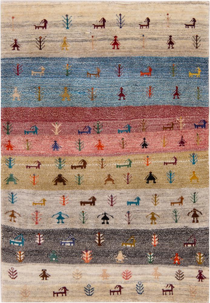 Persian Rug Persian Gabbeh Nomad 143x98 143x98, Persian Rug Knotted by hand