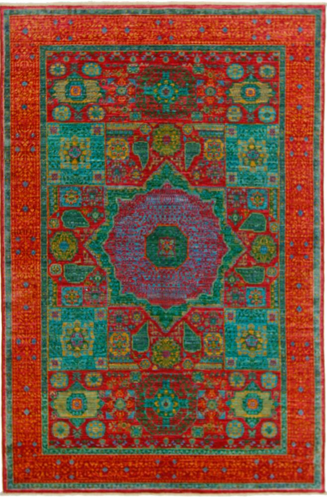 Tapete persa Mamluk 187x119 187x119, Tapete persa Atado à mão