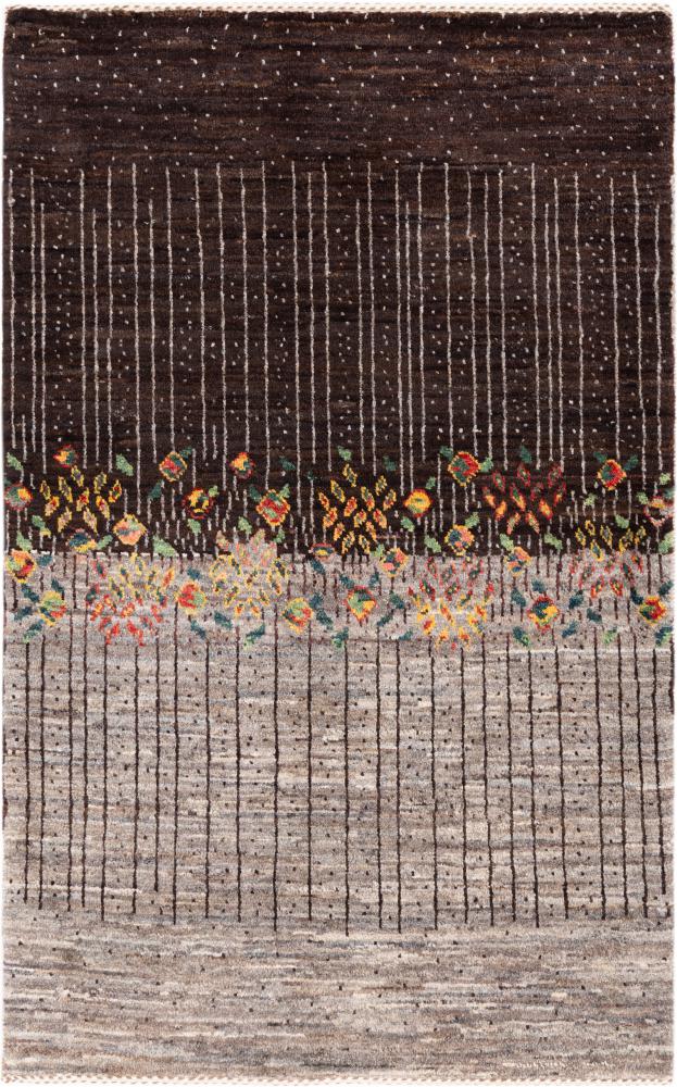 Tapis persan Persan Gabbeh Loribaft Atelier 124x76 124x76, Tapis persan Noué à la main