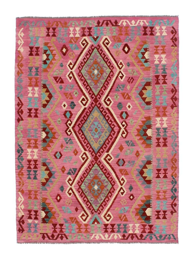 Afghan rug Kilim Afghan 8'0"x5'10" 8'0"x5'10", Persian Rug Woven by hand
