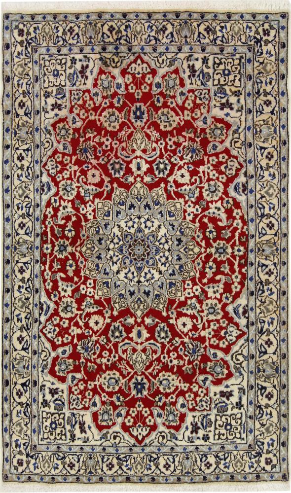 Persian Rug Nain 6'6"x3'10" 6'6"x3'10", Persian Rug Knotted by hand