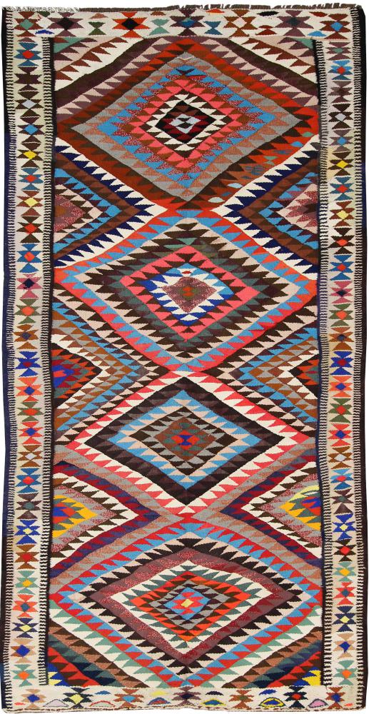 Tapete persa Kilim Fars 284x148 284x148, Tapete persa Tecido à mão