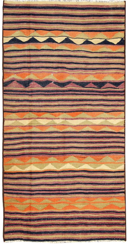 Persisk tæppe Kelim Fars 212x108 212x108, Persisk tæppe Håndvævet