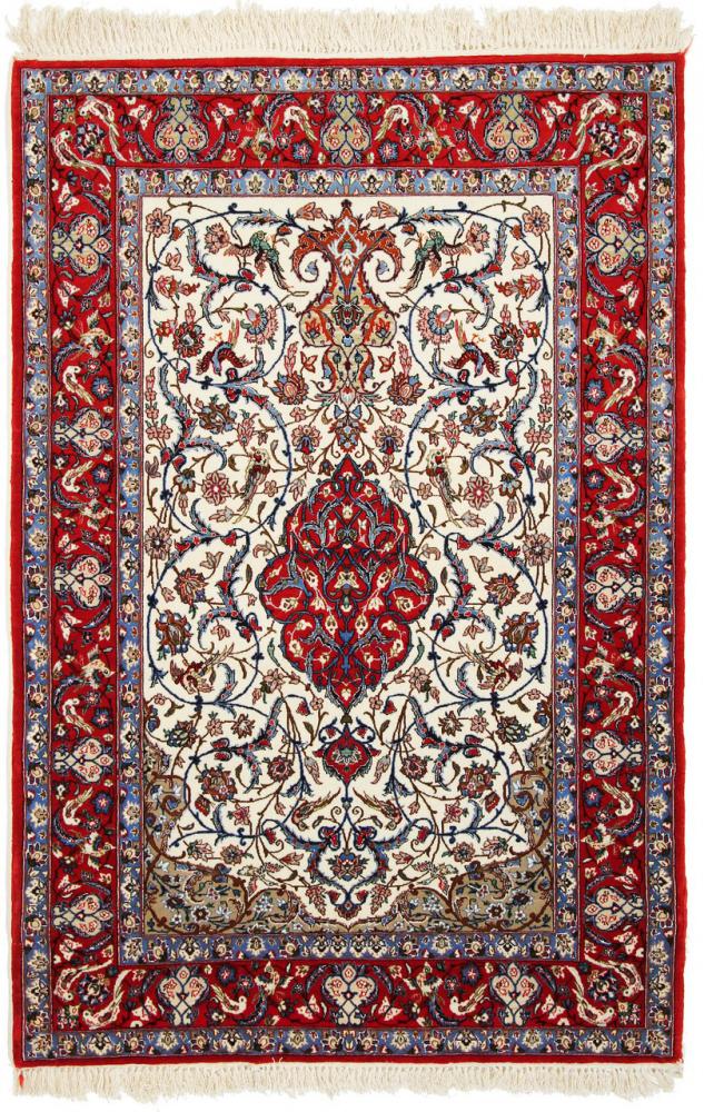 Persialainen matto Isfahan Silkkinkette 165x117 165x117, Persialainen matto Solmittu käsin