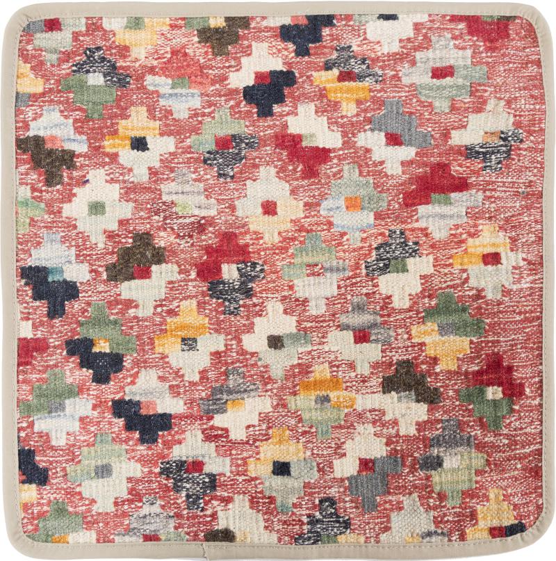 Afghanischer Teppich Kelim Afghan Kissenbezug 1'4"x1'4" 1'4"x1'4", Perserteppich Handgeknüpft