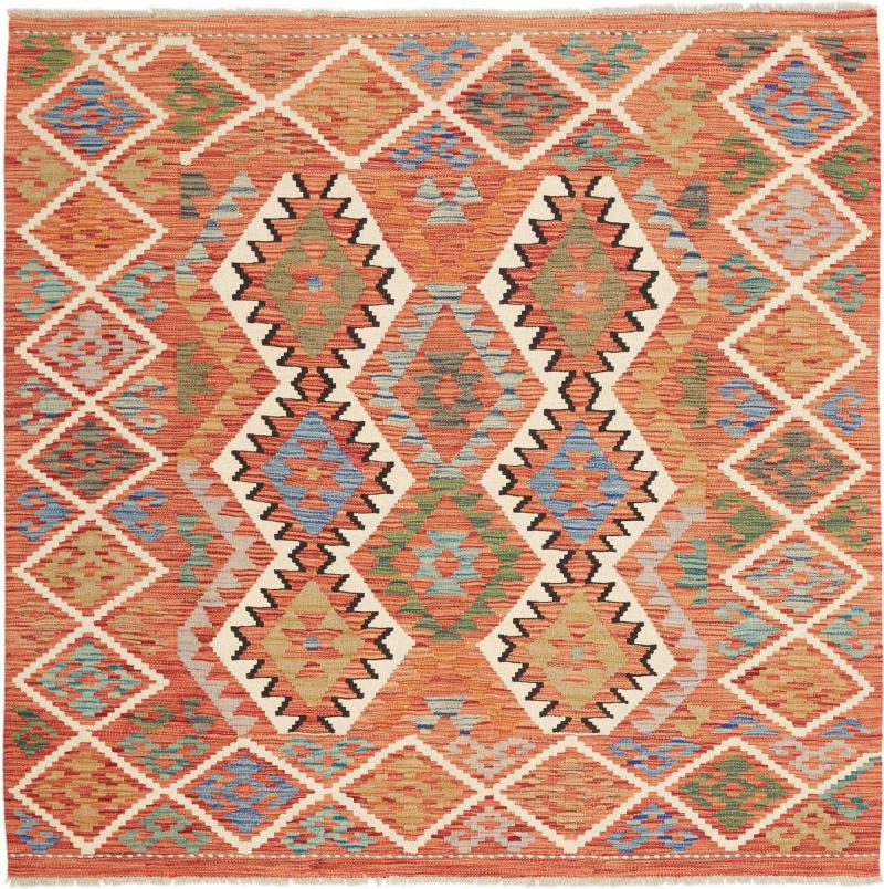 Afghansk matta Kelim Afghan 152x151 152x151, Persisk matta Handvävd