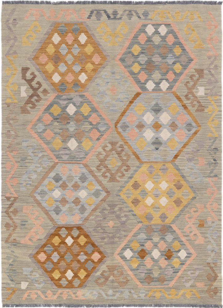 Tapis afghan Kilim Afghan 174x129 174x129, Tapis persan Tissé à la main