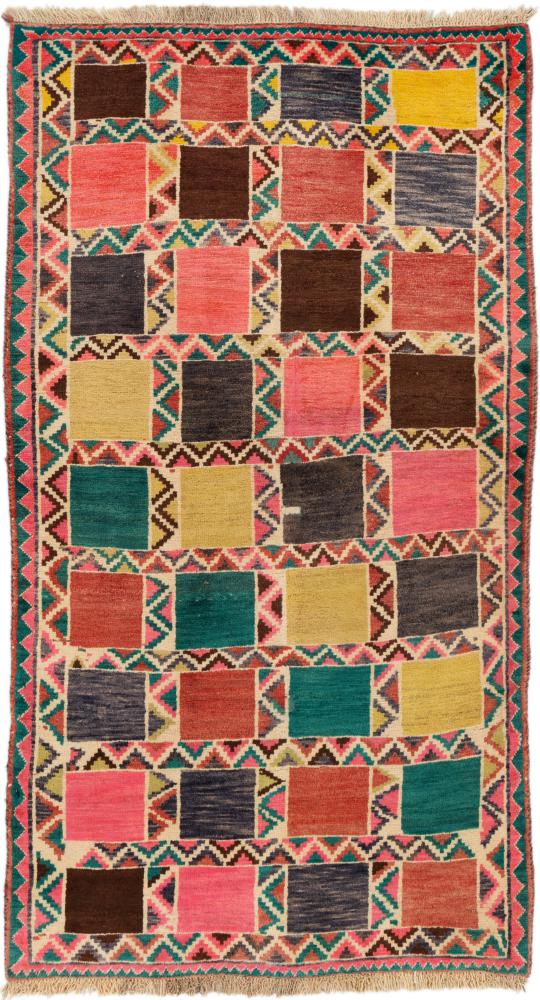Tapis persan Persan Gabbeh 186x99 186x99, Tapis persan Noué à la main