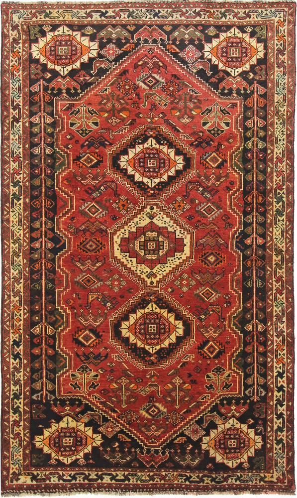 Persian Rug Ghashghai 8'10"x5'4" 8'10"x5'4", Persian Rug Knotted by hand