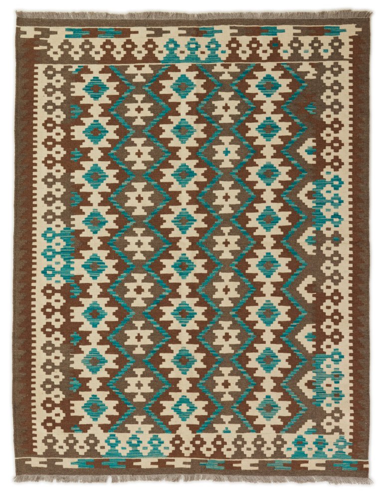 Afghanischer Teppich Kelim Afghan 191x148 191x148, Perserteppich Handgewebt
