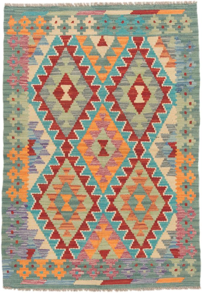 Tapete afegão Kilim Afegão 128x87 128x87, Tapete persa Tecido à mão