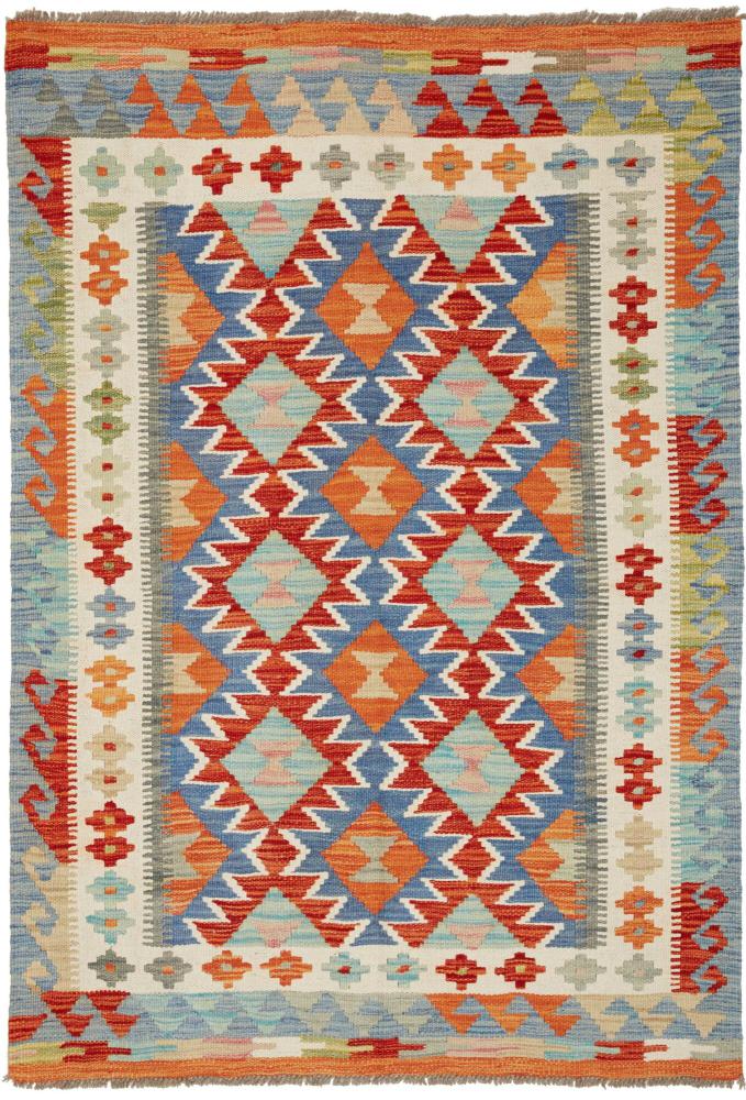 Tapete afegão Kilim Afegão 144x100 144x100, Tapete persa Tecido à mão