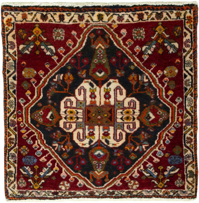 Tapis persan Shiraz 62x61 62x61, Tapis persan Noué à la main