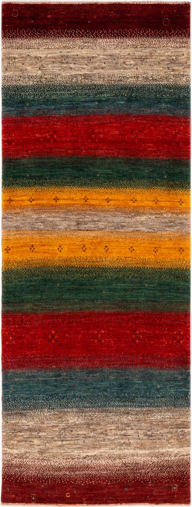 Alfombra persa Persia Gabbeh Loribaft Atash 221x81 221x81, Alfombra persa Anudado a mano