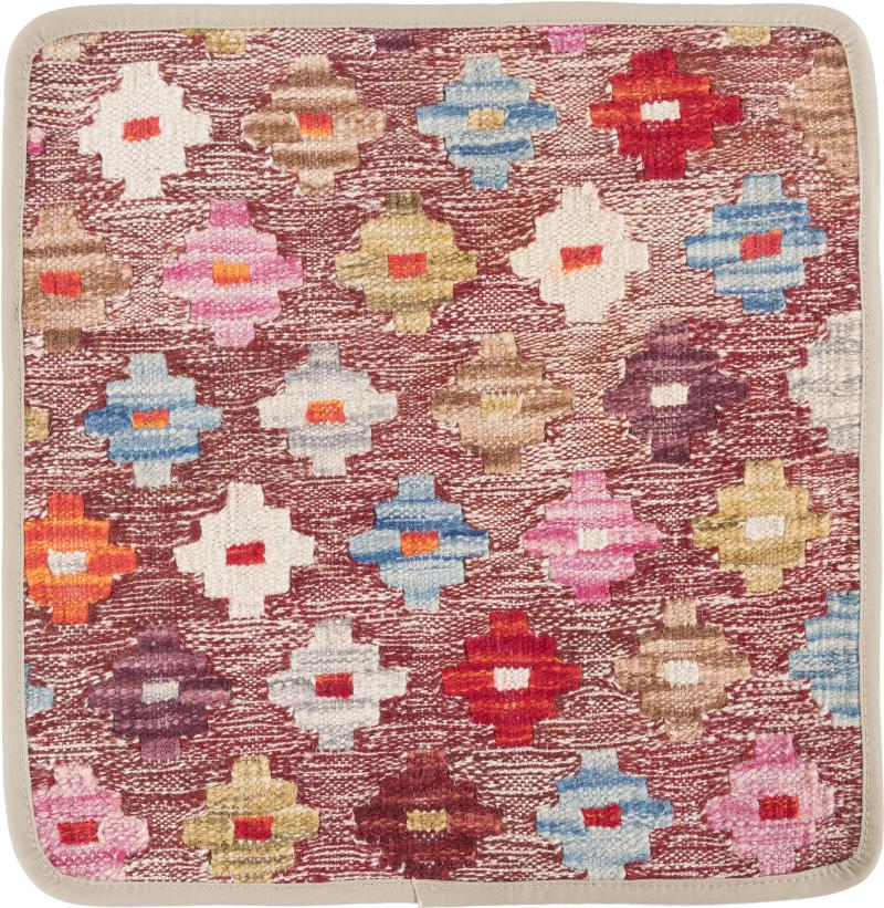 Afghan rug Kilim Afghan Cushion Cover 40x40 40x40, Persian Rug Knotted by hand