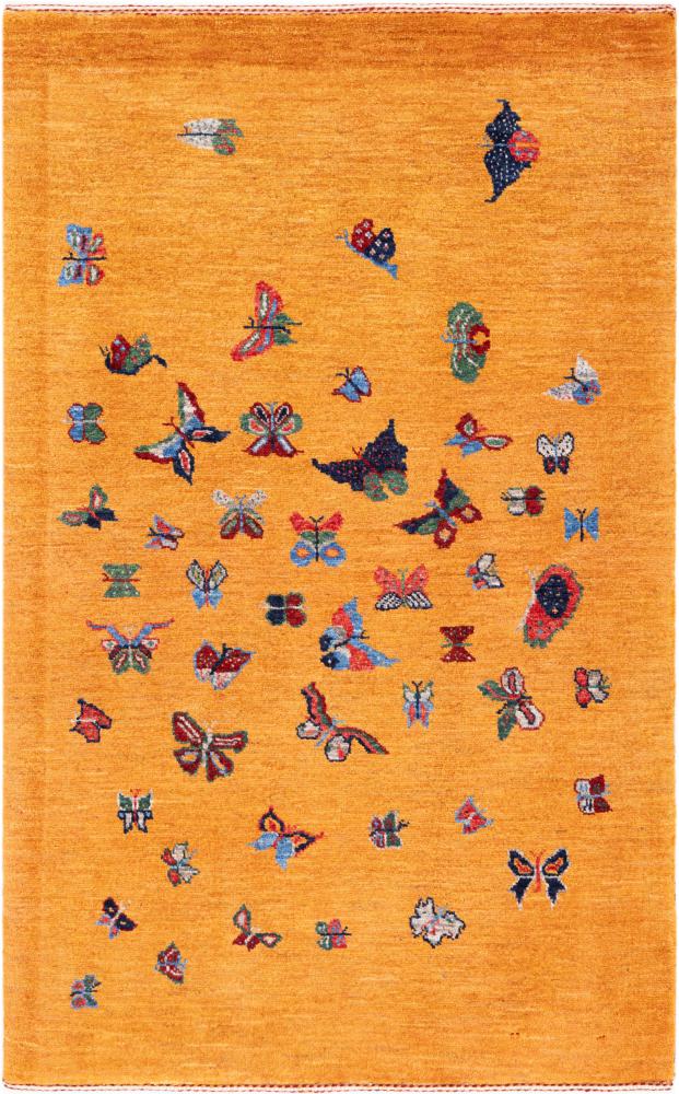 Tapis persan Persan Gabbeh Loribaft Atelier 131x81 131x81, Tapis persan Noué à la main