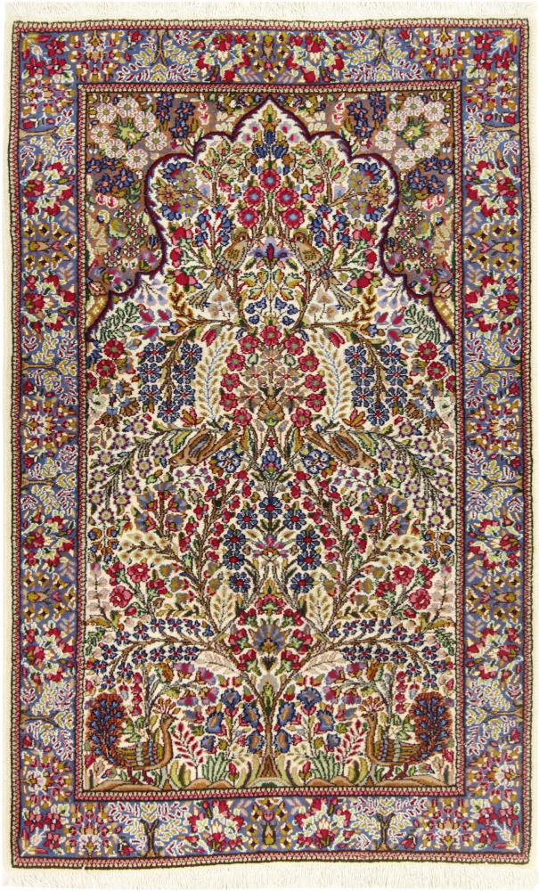 Tapis persan Kerman 157x101 157x101, Tapis persan Noué à la main