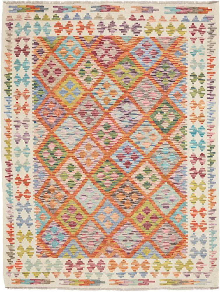 Afgański dywan Kelim Afghan 201x153 201x153, Dywan perski Ręcznie tkany