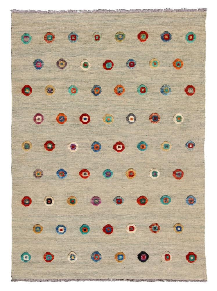 Alfombra afgana Kilim Afghan Nimbaft Edition 195x148 195x148, Alfombra persa Tejido a mano