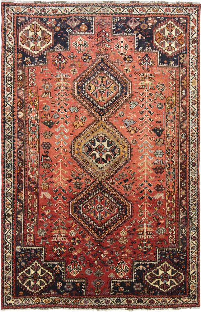 Tapete persa Shiraz 263x170 263x170, Tapete persa Atado à mão