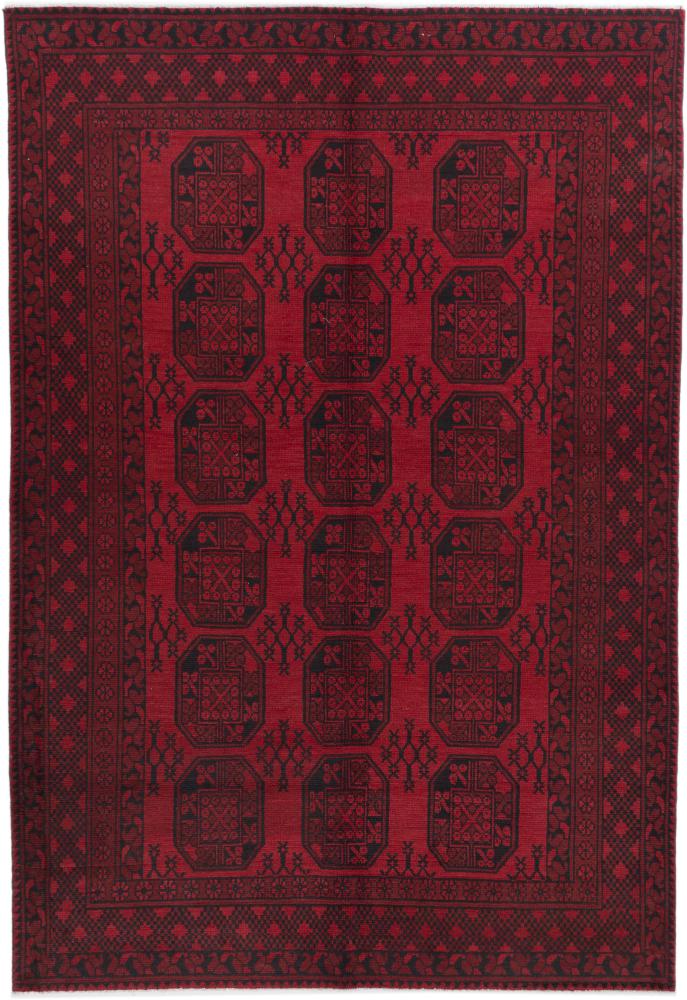 Afghaans tapijt Afghan Akhche 278x190 278x190, Perzisch tapijt Handgeknoopte
