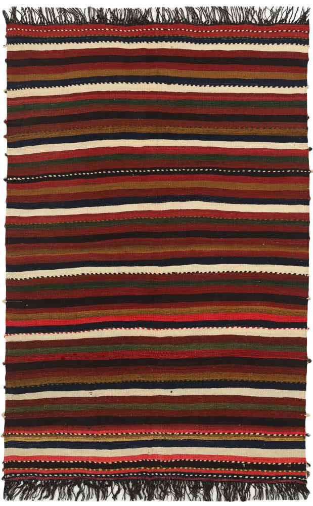 Persian Rug Kilim Fars Old 9'4"x6'0" 9'4"x6'0", Persian Rug Woven by hand
