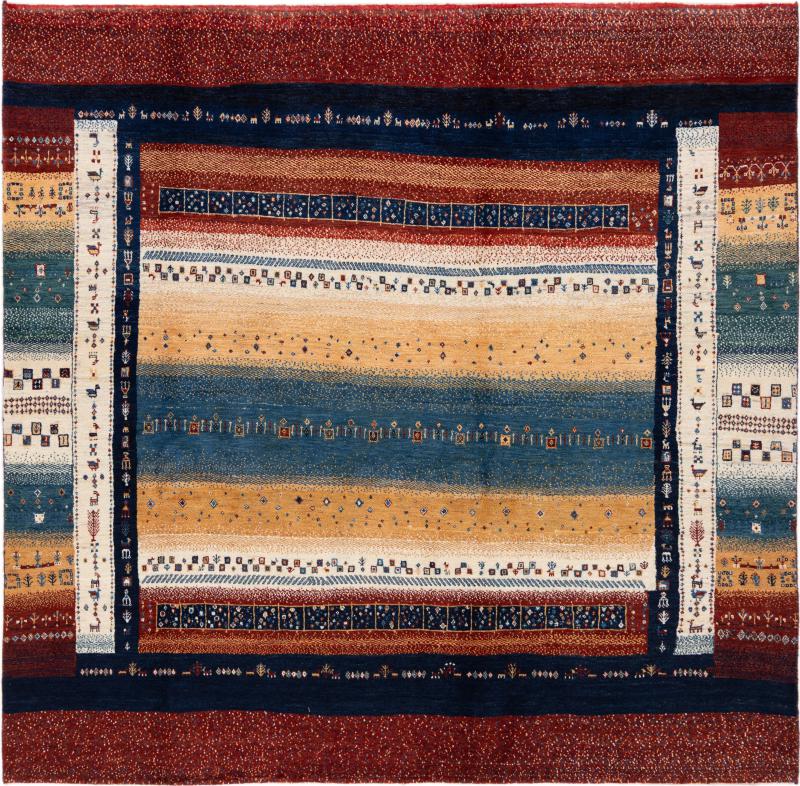 Περσικό χαλί Περσία Γκάμπεθ Loribaft 207x202 207x202, Περσικό χαλί Οι κόμποι έγιναν με το χέρι