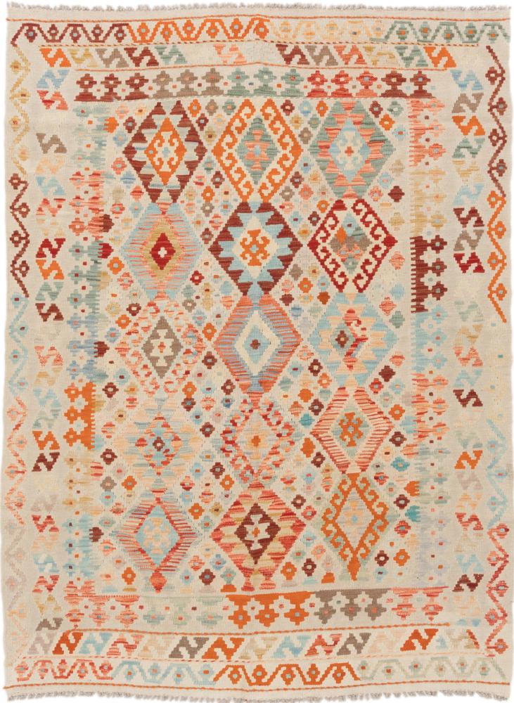 Tapete afegão Kilim Afegão 198x150 198x150, Tapete persa Tecido à mão