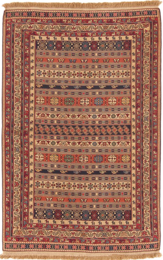 Tapete persa Kilim Soozani 146x96 146x96, Tapete persa Tecido à mão