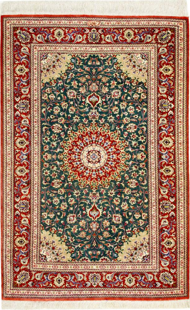 Persisk tæppe Ghom Silke 121x81 121x81, Persisk tæppe Knyttet i hånden