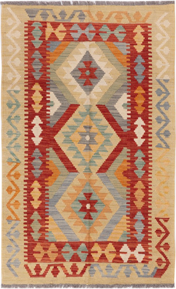 Tapete afegão Kilim Afegão 129x80 129x80, Tapete persa Tecido à mão