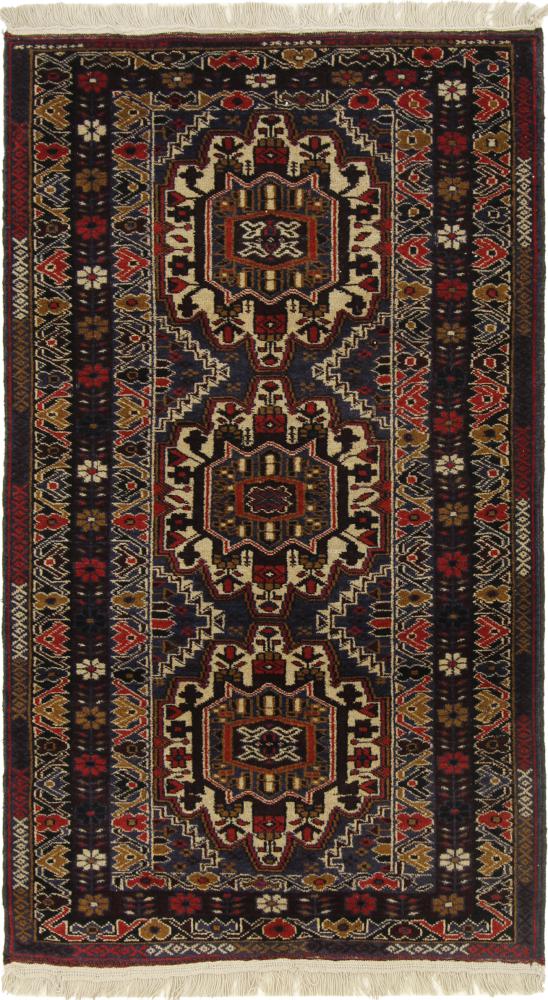 Persisk matta Baluch 126x79 126x79, Persisk matta Knuten för hand